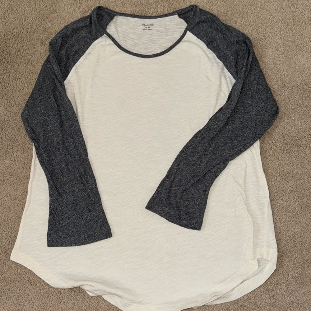 NWOT Madewell Baseball Raglan Shirt